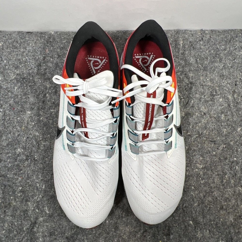 Nike Air Zoom Pegasus 38 - DQ4499 101 - Sail/Black-Red-Men's 13, UK12, EUR 47.5 - Picture 13 of 13